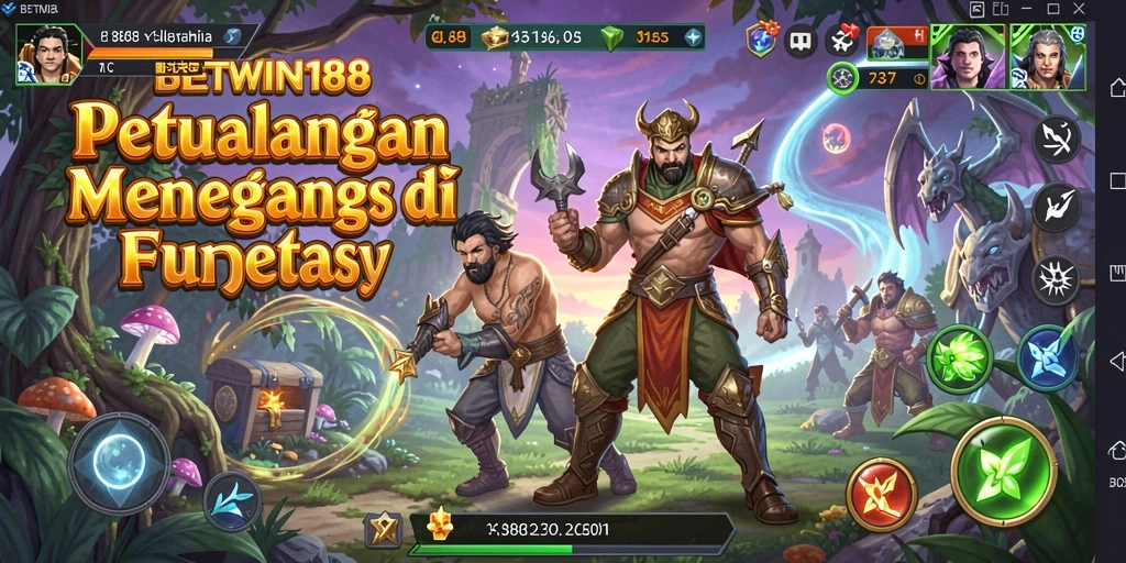 Tangkapan layar gameplay BETWIN188 menampilkan aksi mendebarkan dalam petualangan.