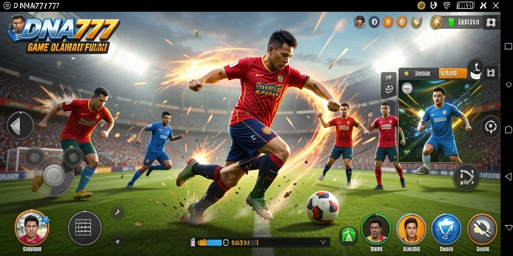 Screenshot utama dari gameplay olahraga yang menarik di DNA777.