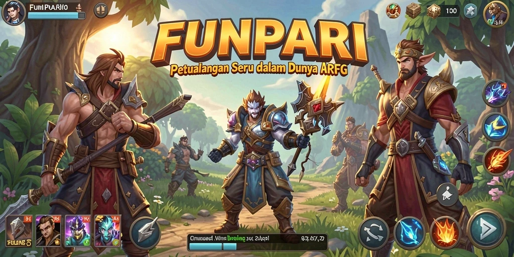 Tampilan permainan ARPG yang mengasyikkan di FUNPARI.