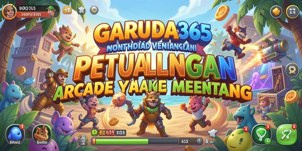 Tampilan gameplay <strong>GARUDA365</strong> yang penuh aksi dan penuh warna.