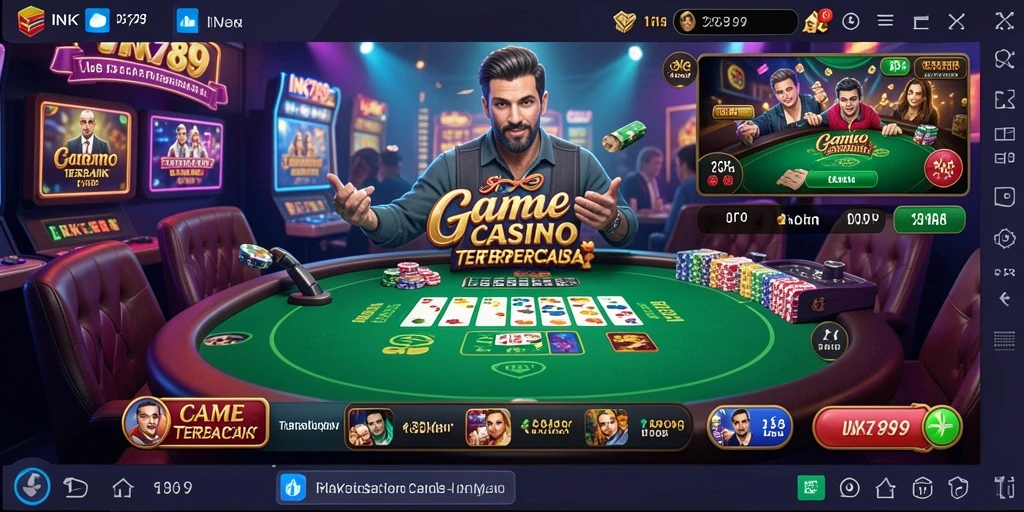 Screenshot gameplay INK789 menampilkan suasana Live Casino yang interaktif.