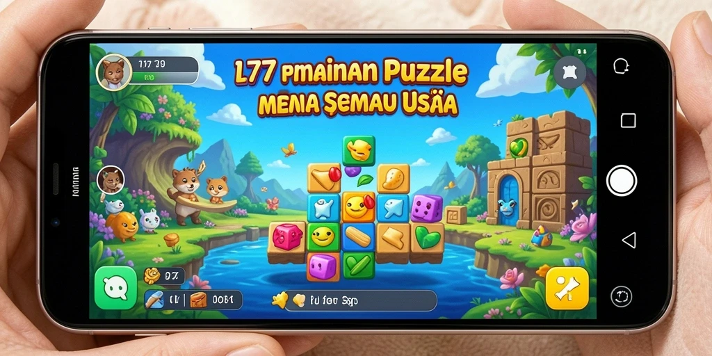 Tampilan gameplay seru L777 dengan teka-teki menarik.