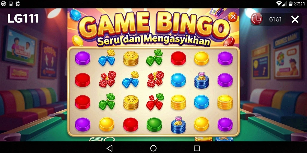 Tampilan screenshot utama LG111 menampilkan keseruan gameplay Bingo.