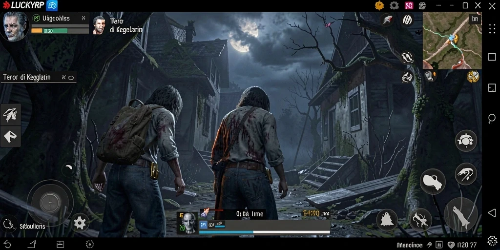 Screenshot menampilkan adegan mencekam dari gameplay <strong>LUCKYRP</strong>.