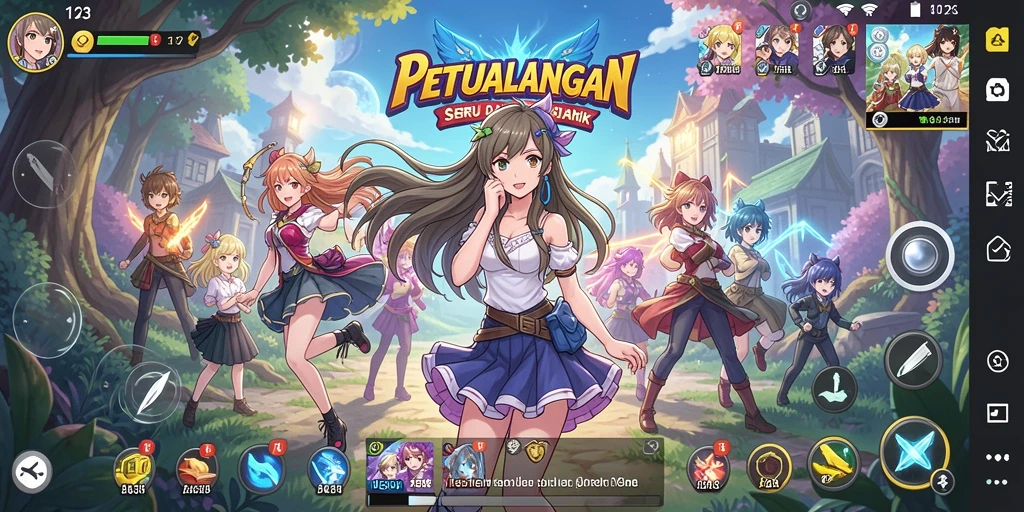 Tampilan gameplay seru dan menawan dari NOX123 yang menarik perhatian.