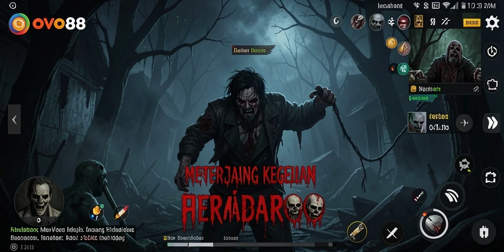 Tampilan gameplay OVO88 yang menegangkan dan mencekam.