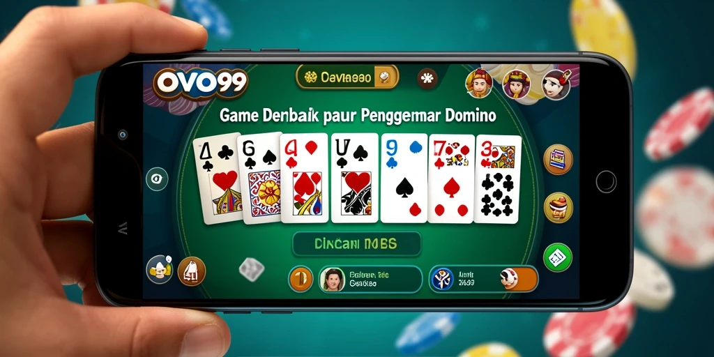 Screenshot gameplay OVO99 yang menampilkan suasana seru permainan Domino.