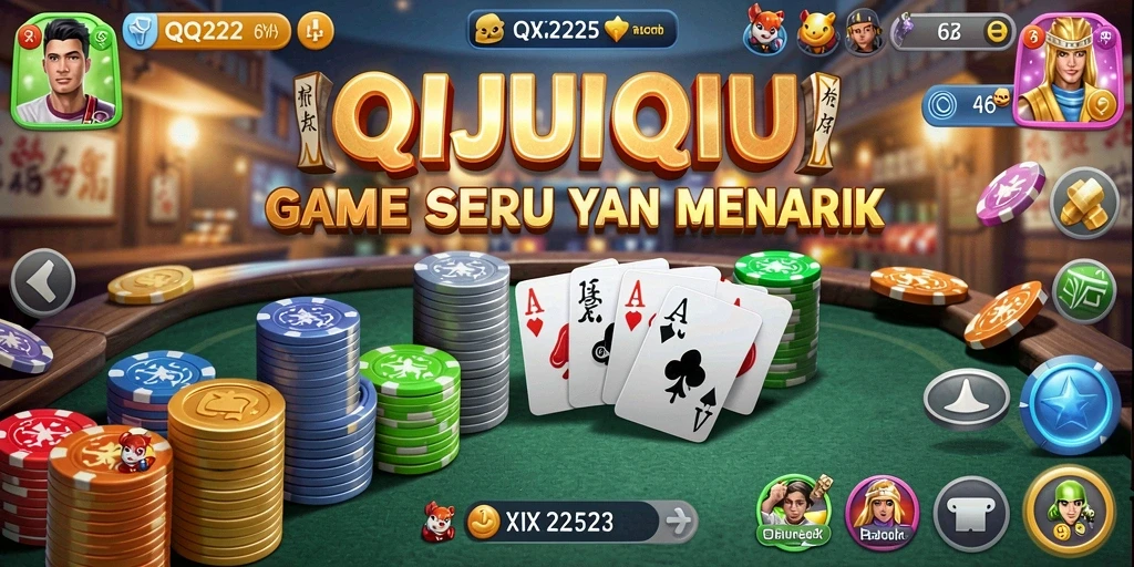 Tampilan gameplay QiuQiu dalam QQ222 yang menegangkan.