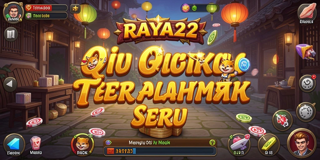 Tampilan gameplay QiuQiu yang seru dan menarik di RAYA22.