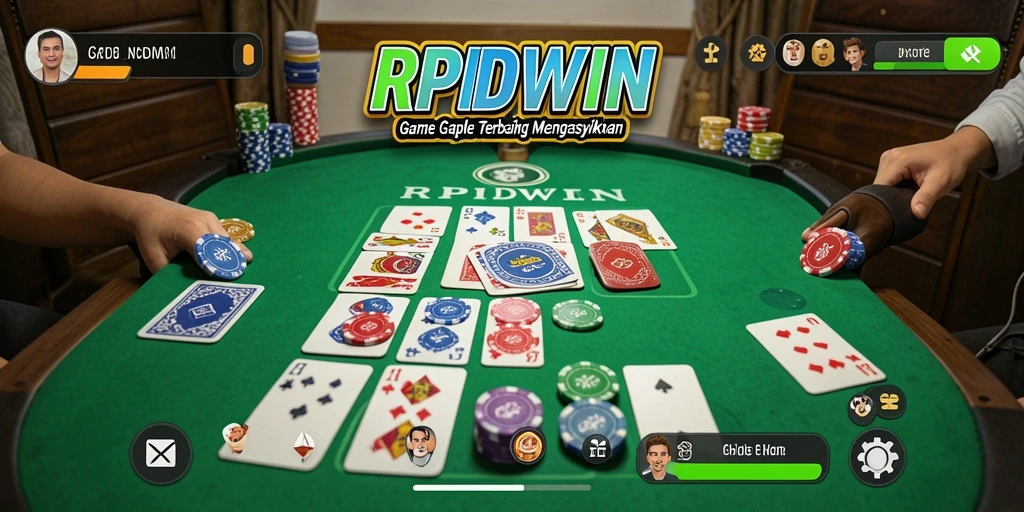 Tampilan gameplay Gaple yang seru dan menantang di RPIDWIN.