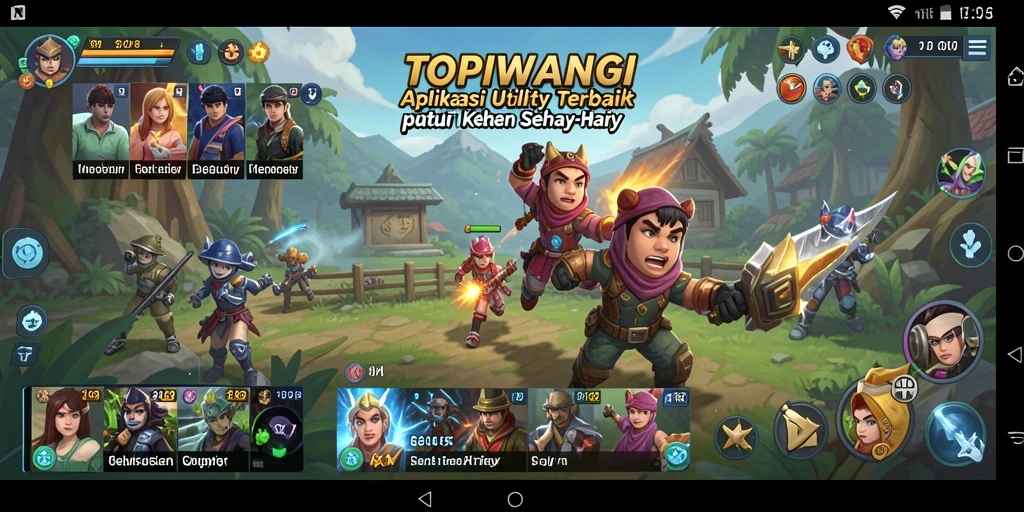 Screenshot aplikasi TOPIWANGI yang menunjukkan antarmuka ramah pengguna.